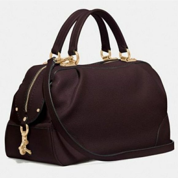 NWT Coach Lane Satchelin Oxblood - Picture 3 of 3